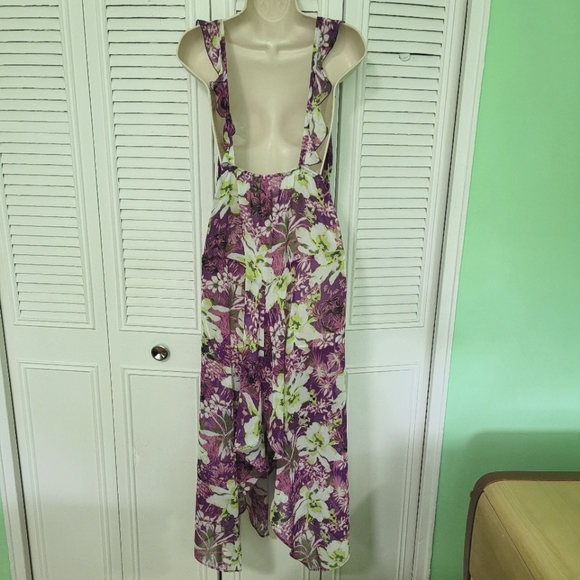 COPY - Victoria Secret Swim Floral Asymmetrical Coverup Dress flutter straps sz… - Picture 15 of 16